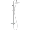 Colonne de douche avec mitigeur et tablette blanche - Waterway SCHÜTTE