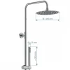 Colonne de douche avec mitigeur thermostatique chromée Aquaduct SCHÜTTE