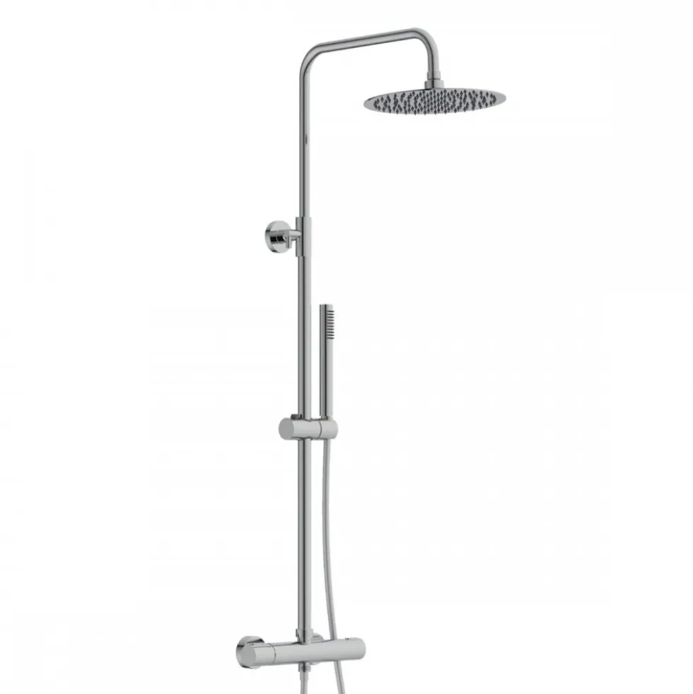 Colonne de douche avec mitigeur thermostatique chromée Aquaduct SCHÜTTE