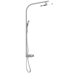 Colonne de douche avec tablette - thermostatique - chromé - Samoa Rain SCHÜTTE