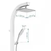 Colonne de douche blanc et chromé avec porte-savon - Madagaskar SCHÜTTE