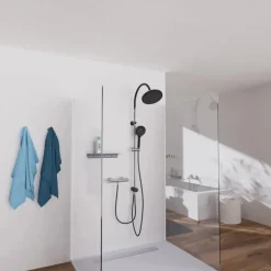 Colonne de douche - Chromé et noir - Matao Rain SCHÜTTE
