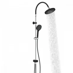 Colonne de douche - Chromé et noir - Matao Rain SCHÜTTE