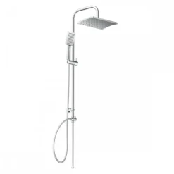 Colonne de douche - douchette 3 jets - pommeau carré - Chromé - Mallorca SCHÜTTE