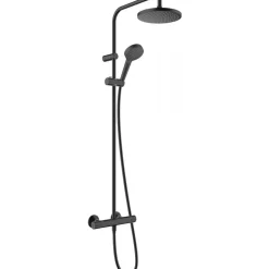 Colonne de douche thermostatique noire mate - Showerpipe Vernis Blend 200 HANSGROHE