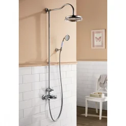 Colonne de douche thermostatique rétro Lady's - finition chromé PAINI