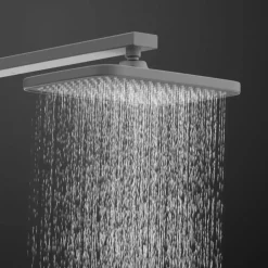 Colonne de douche thermostatique avec tablette verre - graphite mat - Hawaii SCHÜTTE