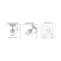 Colonne de douche thermostatique - effet ardoise - Nautilus Slate VALENTIN