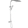 Colonne de douche thermostatique - douche de tête carrée - chrome - GOSSIP KRAMER