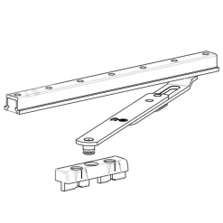 Compas limiteur d'ouverture - pour châssis oscillo-battant Unijet SC FERCO
