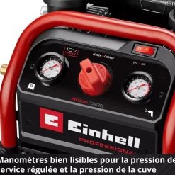 Compresseur à air Pro SILENZZO 18/160 - 8 bar - Power X-Change EINHELL PROFESSIONAL