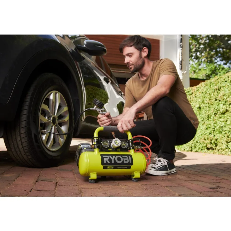 Compresseur à cuve 18V ONE+™ - 3,8 L - 8 bars - Solo - R18AC-0 RYOBI