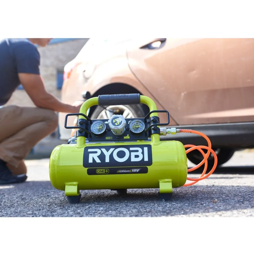 Compresseur à cuve 18V ONE+™ - 3,8 L - 8 bars - Solo - R18AC-0 RYOBI