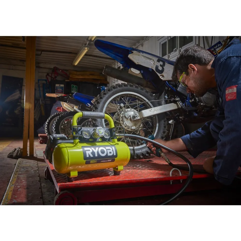 Compresseur à cuve 18V ONE+™ - 3,8 L - 8 bars - Solo - R18AC-0 RYOBI