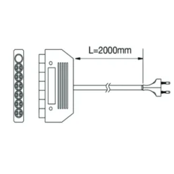 Connecteur multiple pour spot Nube L&S LIGHT