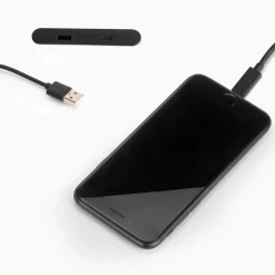 Connecteur USB A+C Linky - 81 x 12 mm - 5V DC 2A (10W) - plastique - noir EMUCA