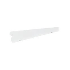 Console droite pour crémaillère double perforation SPARRING - blanc ELFA