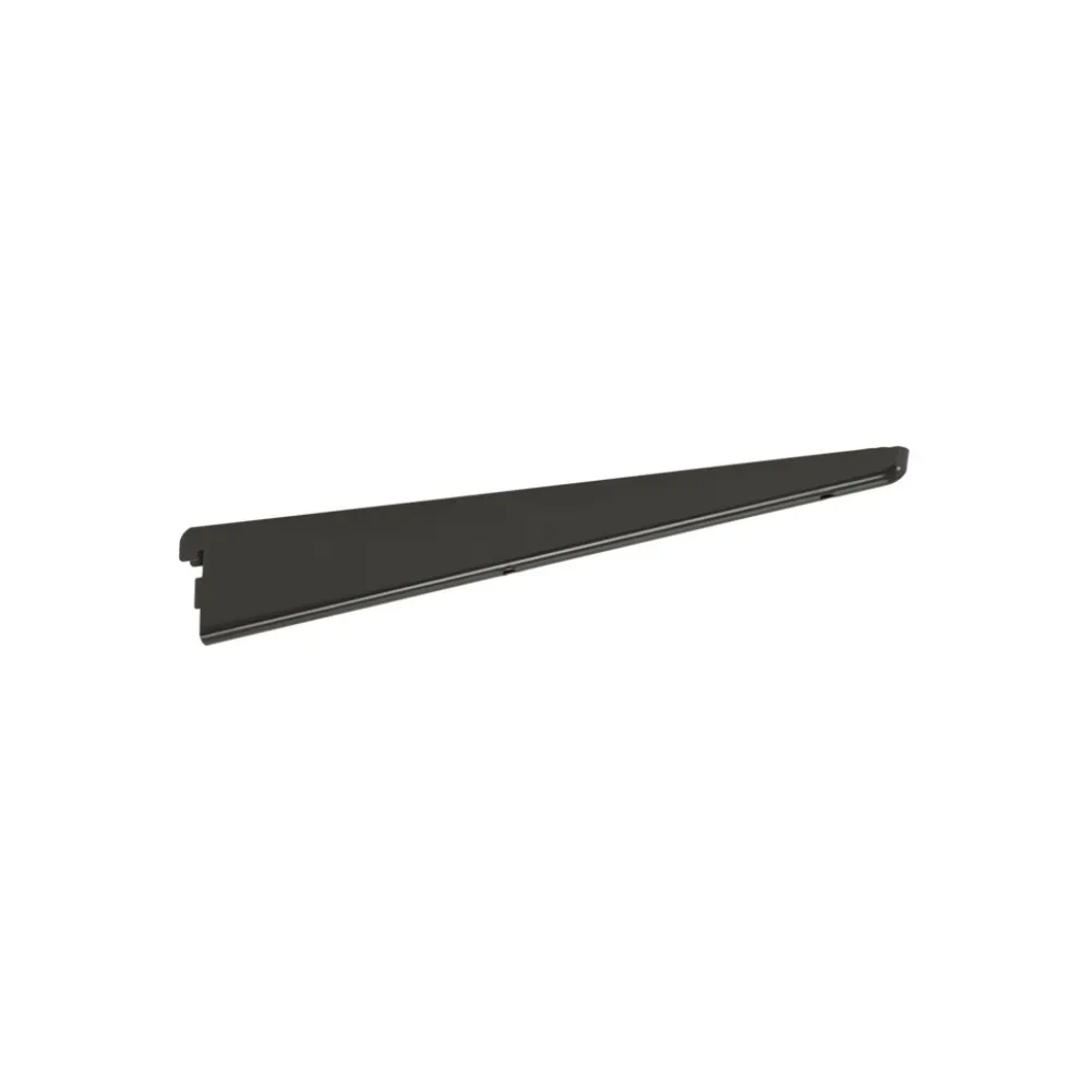 Console droite pour crémaillère double perforation SPARRING - graphite ELFA