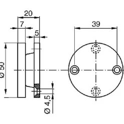 Contre-plaques Fixe MAG DORMAKABA