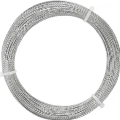 Corde à piano flexible fil acier tressé traité laiton Ø 0,8 mm - 50 m KS TOOLS