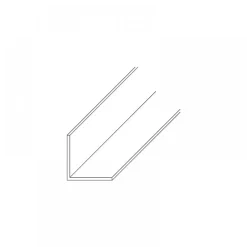 Cornière égale en PVC - coloris blanc - longueur 2,6 m PRUNIER