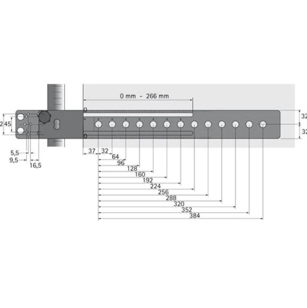 Corps de perçage Accura - réglable en profondeur HETTICH