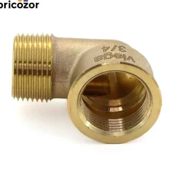 Coude 90° bronze mâle / femelle à visser VIEGA