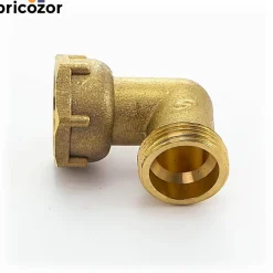 Coude 90° écrou libre avec écrou prisonnier MF20x27 BRICOZOR
