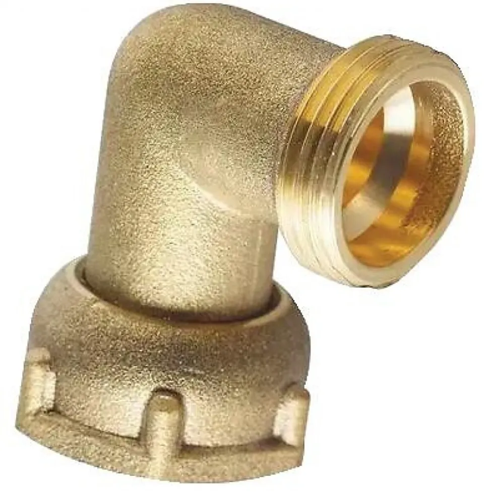 Coude 90° écrou libre avec écrou prisonnier MF20x27 BRICOZOR