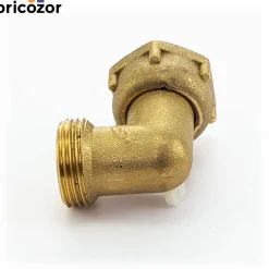 Coude 90° écrou libre avec écrou prisonnier MF20x27 BRICOZOR