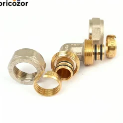 Coude égal à compression pour tube multicouche - diamètre 20 mm BOUTTÉ