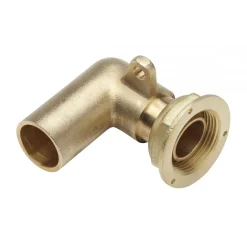 Coude 90° JPC 6/20 CU22 à braser avec oreille de fixation FAVEX