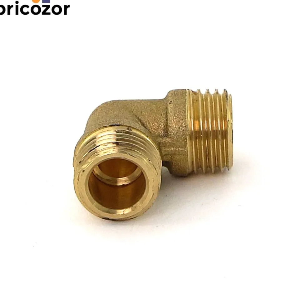 Coude laiton 90° mâle / mâle BRICOZOR