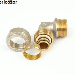 Coude mâle à compression pour tube multicouche - diamètre 20 mm BOUTTÉ