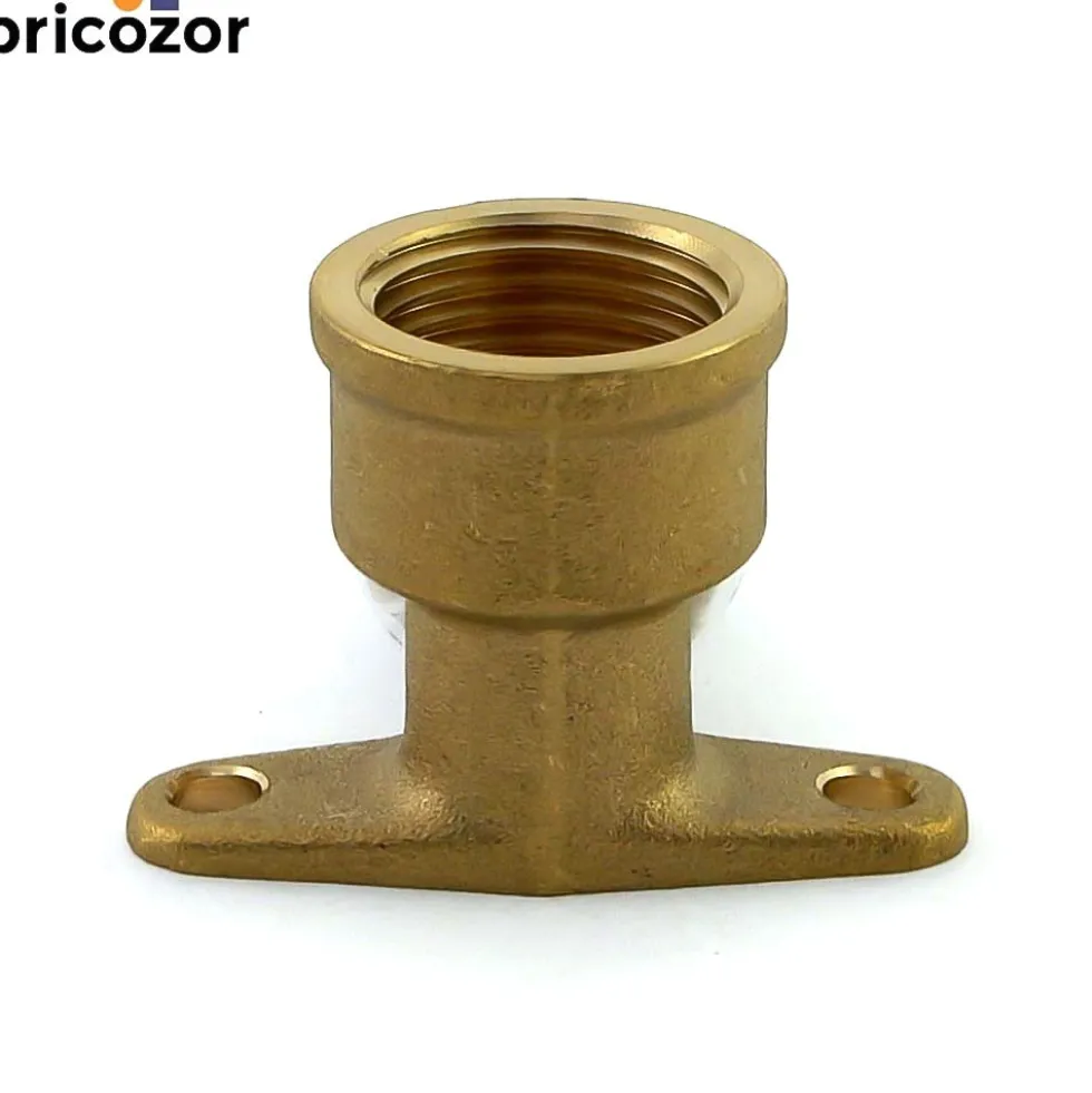 Coude PER à sertir F15x21 à visser avec embase de fixation BRICOZOR