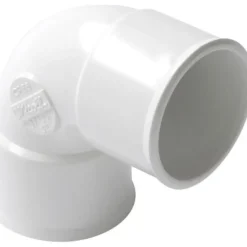 Coude PVC blanc 87°30 femelle / femelle NICOLL