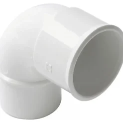 Coude PVC blanc 87°30 mâle / femelle NICOLL