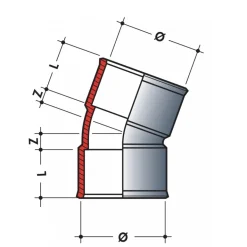 Coude pvc 20° femelle-femelle NICOLL