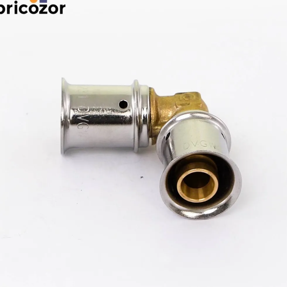 Coude 90° à sertir pour tube multicouche MULTITUBO