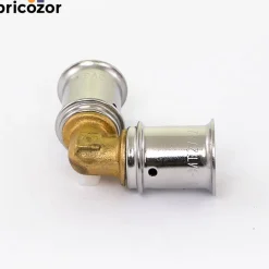 Coude 90° à sertir pour tube multicouche MULTITUBO