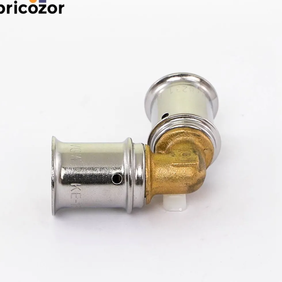Coude 90° à sertir pour tube multicouche MULTITUBO