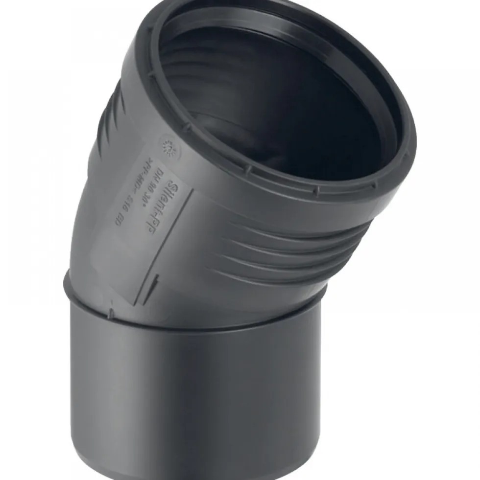 Coude 30° Silent-PP - diamètre 110 mm - pour évacuation discrète GEBERIT