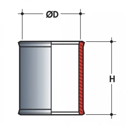 Coulisse pvc femelle-femelle - diamètre 100 mm NICOLL
