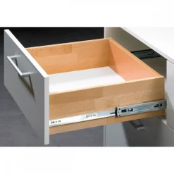 Coulisses à billes KA 4932 tiroir bois - montage latéral - 60 kg - 1 paire HETTICH