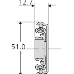 Coulisses à billes - sortie totale - charge 68 kg - DZ 3932 ACCURIDE