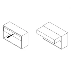Coulisses pour plateau extractible relevable - Oplà Folding+39 370x390 EMUCA