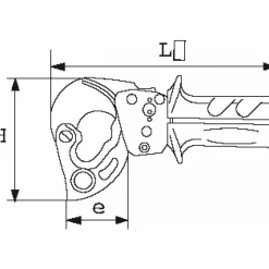 Coupe-câbles ergonomique à cliquet - verrouillage en position fermée SAM OUTILLAGE