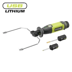 Coupeur à fil chaud 4V USB Lithium + 3 accessoires - Solo - RHC4-0 RYOBI