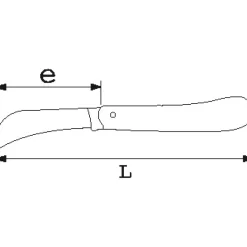 Couteau dénude-câbles avec encoche pour électricien - lame droite SAM OUTILLAGE