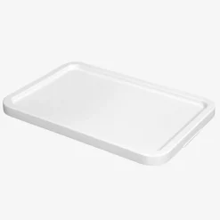 Couvercle pour bacs gerbables en plastique blanc GILAC